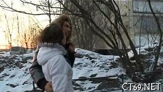 Bewitching babe gets nailed - porn video