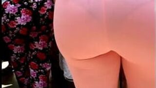 Horny TIA in transparent leggings - porn video