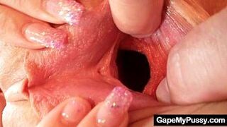 Petite teen Agata kinky pussy gaping - porn video