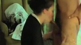 lovely and passionate blowjob in hotel room - porn video