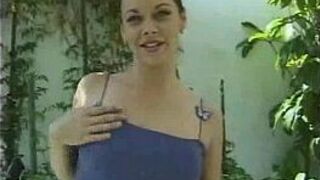 Bobbi Bliss in garden - porn video