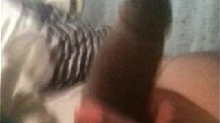 Solo BBC Session huge cumshot - porn video