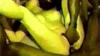 Classic interracial gangbang - porn video