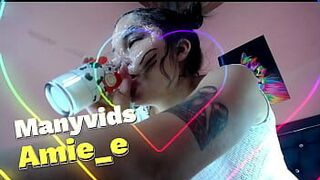 slut destroys his face with a lot of spit full deeptrhoat - porn video