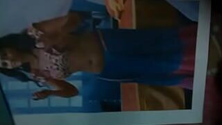 cum tribute on nusrat deep round navel hole and big ass - porn video